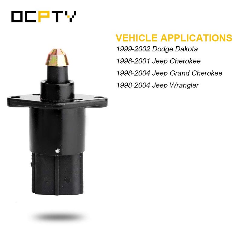 OCPTY 2H1094 2171783 4874373 Idle Air Control Valve for 1999-2002 for Dodge Dakota | 1998-2001 for Jeep Cherokee | 1998-2004 for Jeep Grand Cherokee | 1998-2004 for Jeep Wrangler iac valve - Image 2